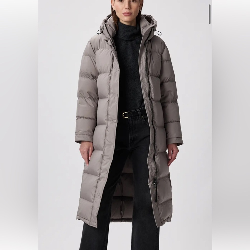 Responsible Down Long Puffer Jacket (worn only in photo shoot)